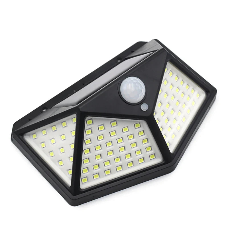 Luminária Solar de Parede 100 LEDs com Sensor de Movimento Lumimax