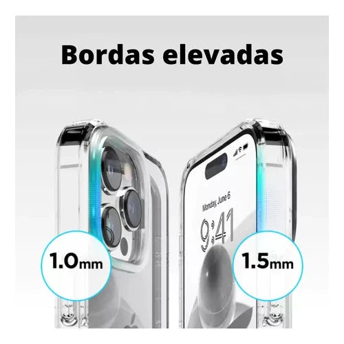 Capinha Clear Space iPhone XR 11 12 13 14 15 Pro Max