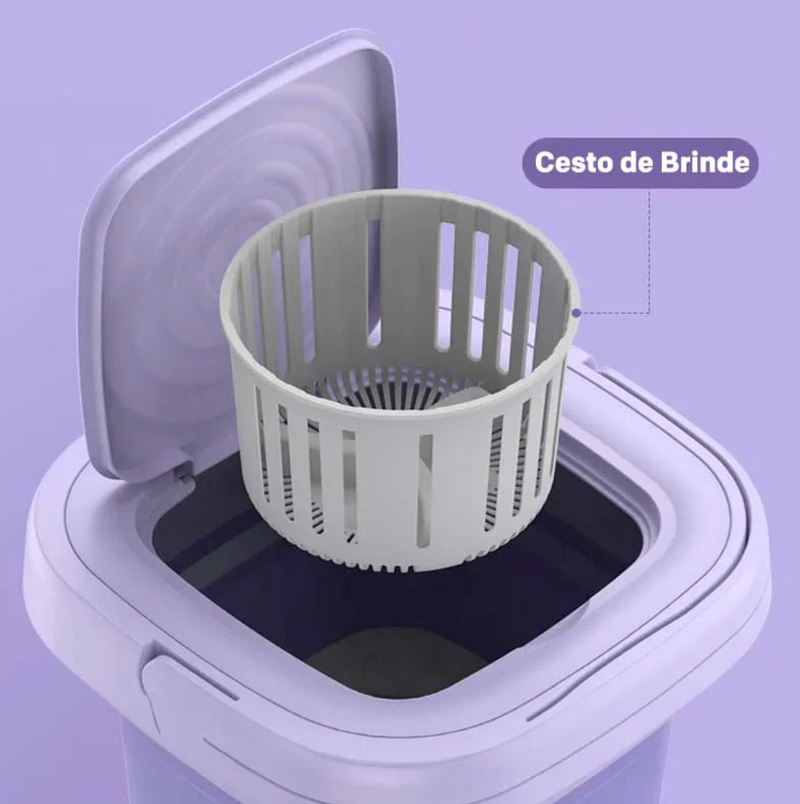 Máquina de Lavar Roupas Portátil 8 Litros - Lava e Centrifuga