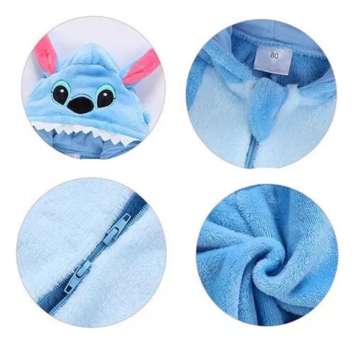 Macacão Bebê Lilo Stitch Fantasia Infantil Pijama Kigurumi